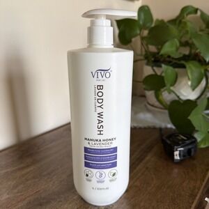 Vivo Body Wash Manuka Honey & Lavender Soothing Radiant Finish 33.8oz